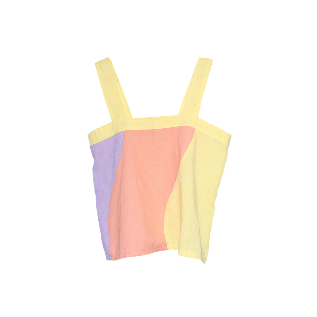 Cleo Tri-color Sleeveless Top